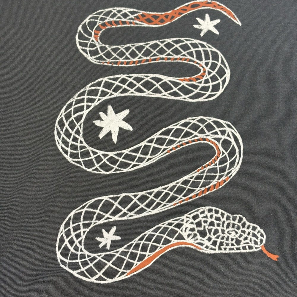We The Free Graphic Camden Pullover- Snake Print// XS - Picture 7 of 7